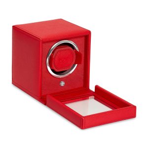 WOLF "Cub Winder - Tutti Frutti" Red Vegan Leather Single Watch Winder