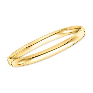 14kt Yellow Gold Polished Bangle Bracelet