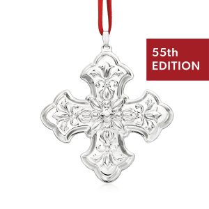 Reed & Barton 2025 Annual Sterling Silver Christmas Cross Ornament - 55th Edition