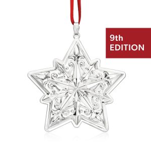 Reed & Barton 2025 Annual Sterling Silver Holiday Star Ornament - 9th Edition