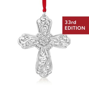 Towle 2025 Annual Sterling Silver "Old Master" Cross Ornament - 33rd Edition