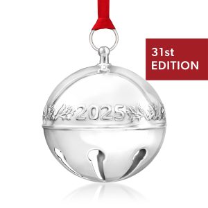 Wallace 2025 Annual Sterling Silver Sleigh Bell Ornament - 31st Edition