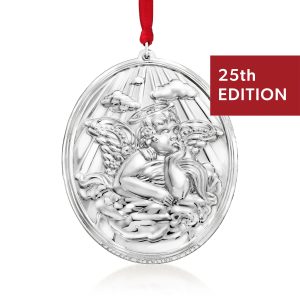 Wallace 2025 Annual  "Grande Baroque" Sterling Silver Angel Ornament - 25th Edition