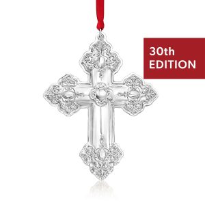 Wallace 2025 Annual "Grande Baroque" Sterling Silver Cross Ornament - 30th Edition