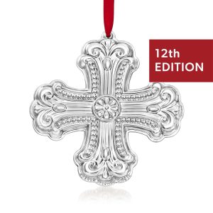 Gorham 2025 Sterling Silver Annual Cross Ornament - 12th Edition