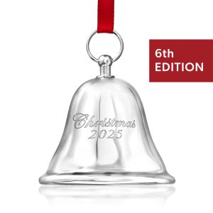 Gorham 2025 Sterling Silver Annual Christmas Bell Ornament - 6th Edition