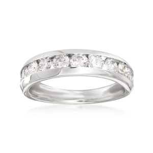 1.00 ct. t.w. Diamond Wedding Band in 14kt White Gold