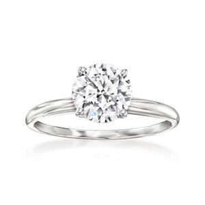 1.50 Carat Lab-Grown Diamond Solitaire Ring in 14kt White Gold