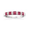 1.50 ct. t.w. Ruby Ring with Diamonds in Sterling Silver