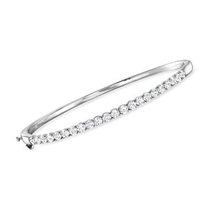 2.00 ct. t.w. Lab-Grown Diamond Bangle Bracelet in Sterling Silver