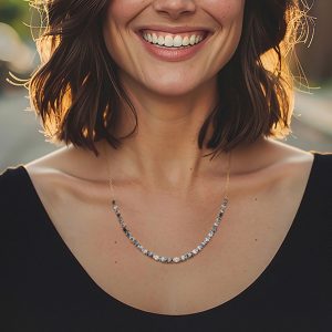 12.20 ct. t.w. Tonal Blue Topaz Graduated Necklace in 18kt Gold Over Sterling. 18"