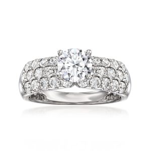 2.00 ct. t.w. Lab-Grown Diamond Ring in 14kt White Gold