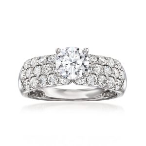 2.00 ct. t.w. Lab-Grown Diamond Ring in 14kt White Gold