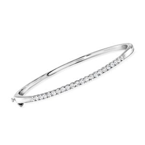 1.00 ct. t.w. Lab-Grown Diamond Bangle Bracelet in Sterling Silver