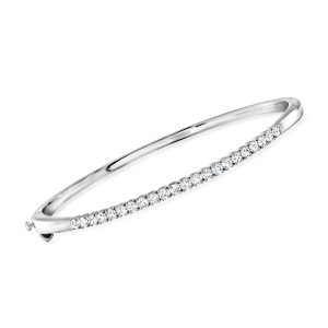 1.00 ct. t.w. Lab-Grown Diamond Bangle Bracelet in Sterling Silver