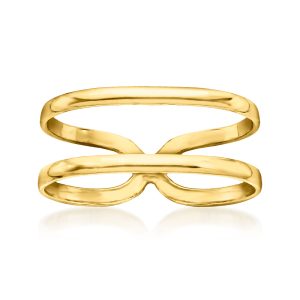 18kt Gold Vermeil Two-Row Ring