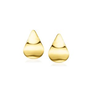 Italian 18kt Gold Vermeil Teardrop Earrings