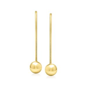 Italian 18kt Gold Vermeil Ball Drop Earrings