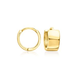 18kt Gold Vermeil Huggie Hoop Earrings
