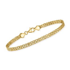 10kt Yellow Gold Bismark-Link Bracelet
