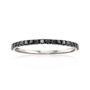 .33 ct. t.w. Black Diamond Ring in Sterling Silver
