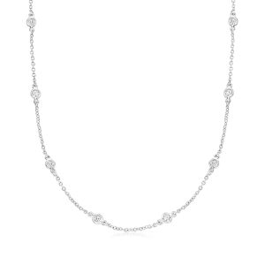 1.00 ct. t.w. CZ Necklace in Sterling Silver