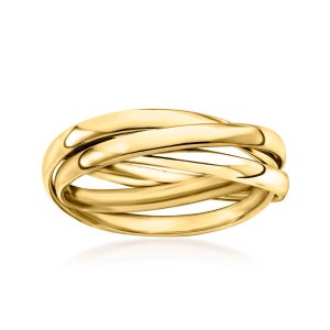Italian 14kt Yellow Gold Rolling Ring