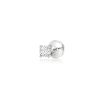 Round Lab-Grown Diamond Flat-Back Stud Earrings in 14kt White Gold