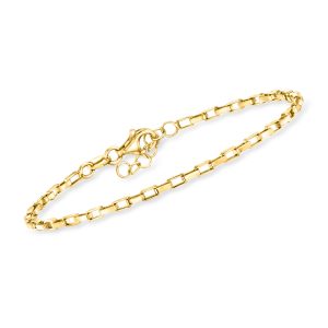 Italian 18kt Gold Vermeil Box-Chain Bracelet