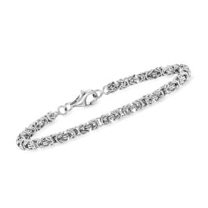 Sterling Silver Byzantine Bracelet