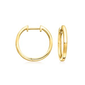 18kt Gold Vermeil Large Hoop Earrings. 3/4"
