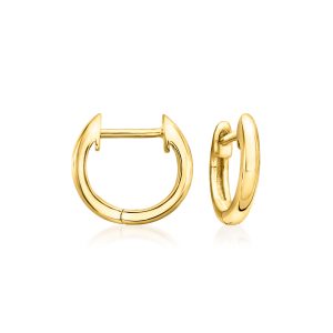 18kt Gold Vermeil Small Hoop Earrings. 3/8"