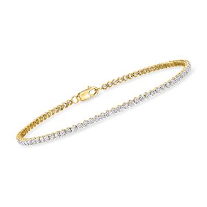 2.00 ct. t.w. Lab-Grown Diamond Tennis Bracelet in 14kt Yellow Gold
