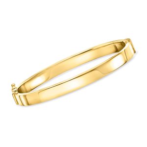 18kt Gold Vermeil Large Polished Bangle Bracelet