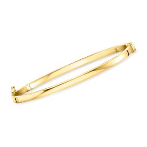 18kt Gold Vermeil Small Polished Bangle Bracelet