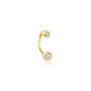 Lab-Grown Diamond U-Hoop Earrings in 14kt Yellow Gold
