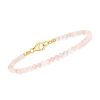 Pink Opal Bead Bracelet in 18kt Gold Over Sterling