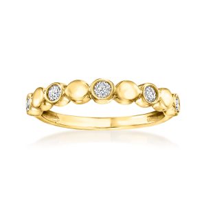 .25 ct. t.w. Lab-Grown Diamond Disc Ring in 18kt Gold Vermeil