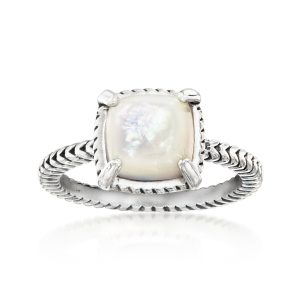 Mother-of-Pearl Ring in Sterling Silver