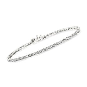 3.00 ct. t.w. Lab-Grown Diamond Tennis Bracelet in 14kt White Gold