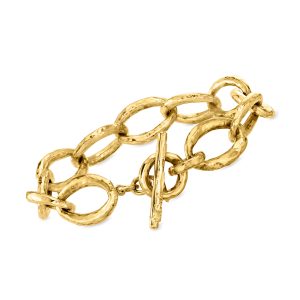 C. 2000 Vintage 18kt Yellow Gold Cable-Link Bracelet. 8"