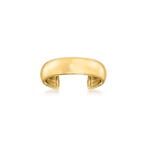 14kt Yellow Gold Wide Adjustable Toe Ring