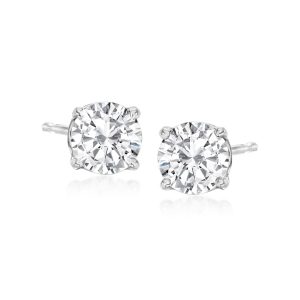 1.00 ct. t.w. Diamond Stud Earrings in 14kt White Gold