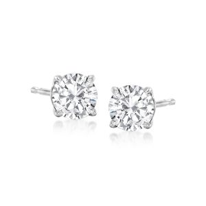 .75 ct. t.w. Diamond Stud Earrings in 14kt White Gold