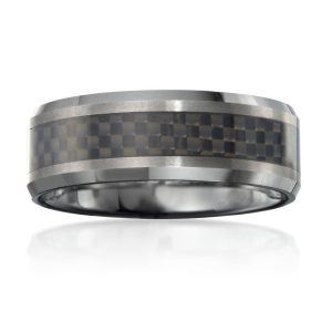 Men's 8mm Tungsten Carbide Wedding Band