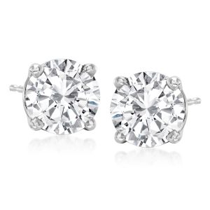 3.00 ct. t.w. Diamond Stud Earrings in 14kt White Gold