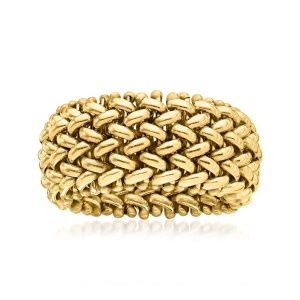 Italian 14kt Yellow Gold Riso-Link Ring
