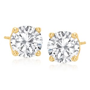 3.00 ct. t.w. Diamond Stud Earrings in 14kt Yellow Gold