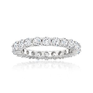 2.00 ct. t.w. CZ Eternity Band in Sterling Silver