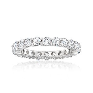 2.00 ct. t.w. CZ Eternity Band in Sterling Silver